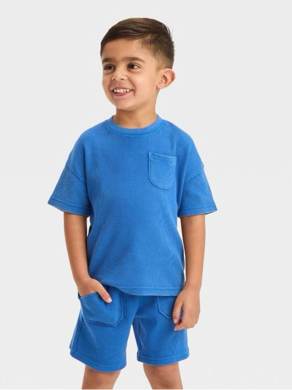 Cat & Jack Toddler Boy Waffle Shirt & Shorts Set 3T